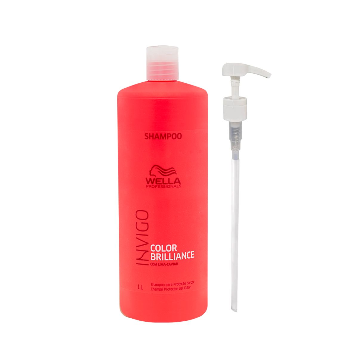 KIT WELLA PROFISSIONALS COLOR BRILLIANCE SHAMPOO 1 LITRO + VÁLVULA PUMP