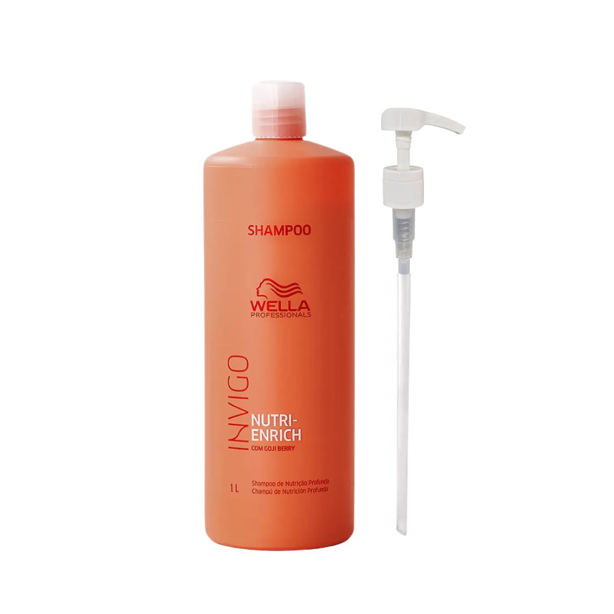 KIT WELLA PROFISSIONALS INVIGO NUTRI ENRICH 1 LITRO + VÁLVULA PUMP