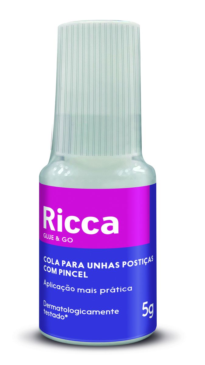 COLA PARA UNHAS POSTIÇAS COM PINCEL REF:3314 RICCA 5G