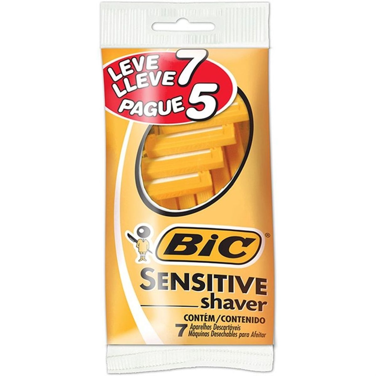 APARELHO DESCARTÁVEL PARA DEPILAR LADY SHAVER BIC LEVE 7 PAGUE 5