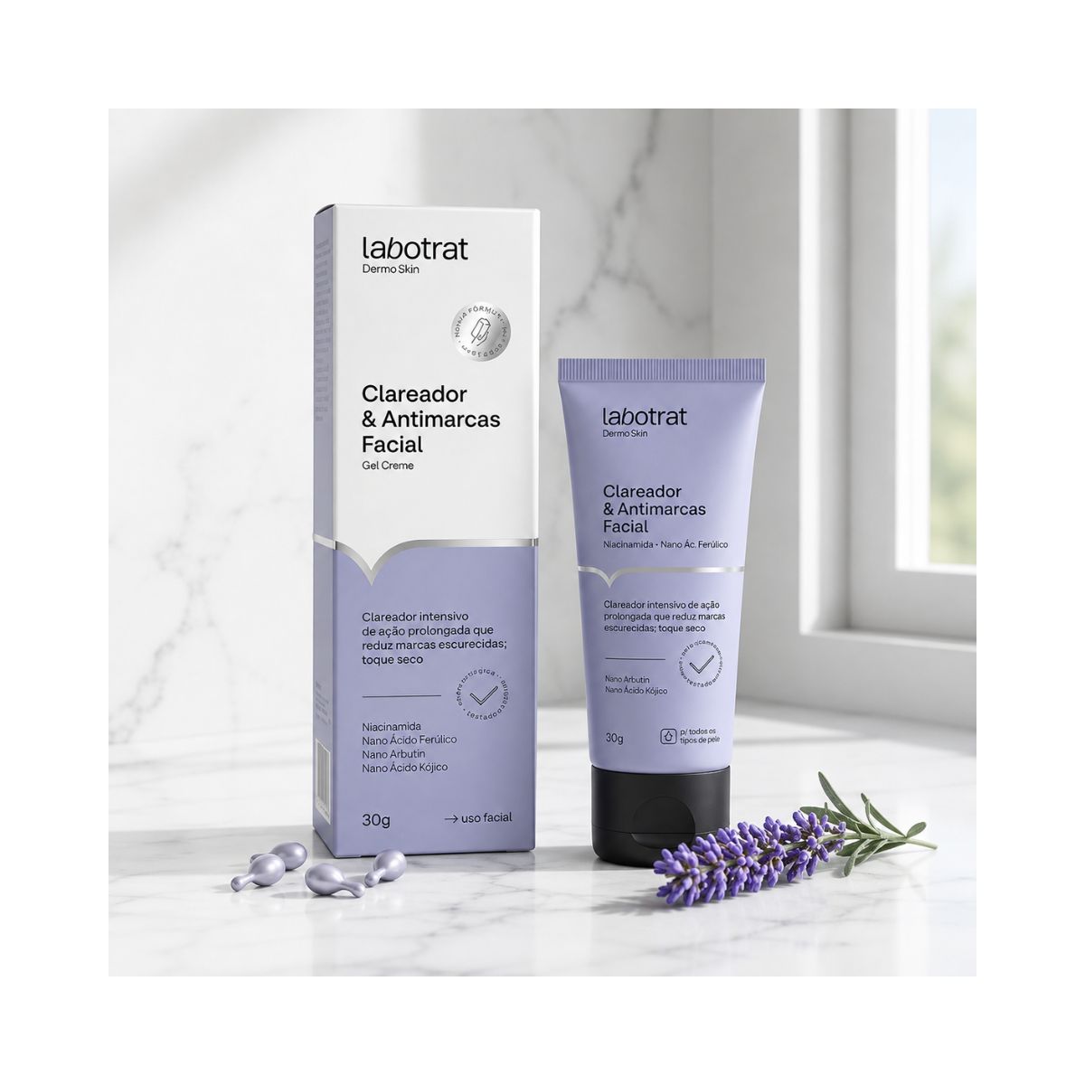 GEL FACIAL CREME CLAREADOR FACIAL LABOTRAT 30G
