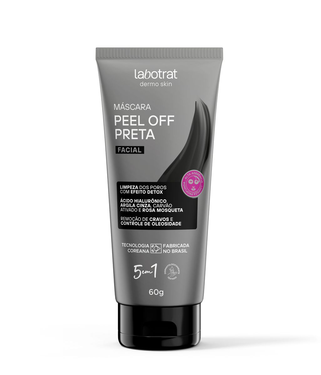 MÁSCARA FACIAL PRETA PEEL OFF LABOTRAT 60G