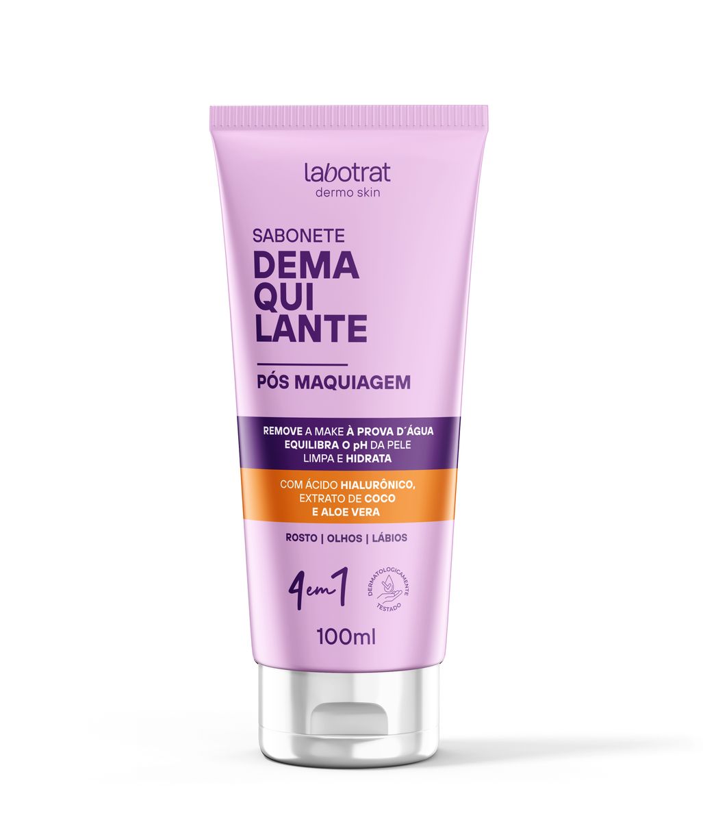 SABONETE LÍQUIDO FACIAL DEMAQUILANTE LABOTRAT 100ML