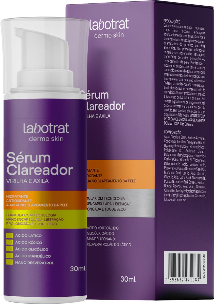 SÉRUM CLAREADOR DE AXILA E VIRILHA LABOTRAT 30ML