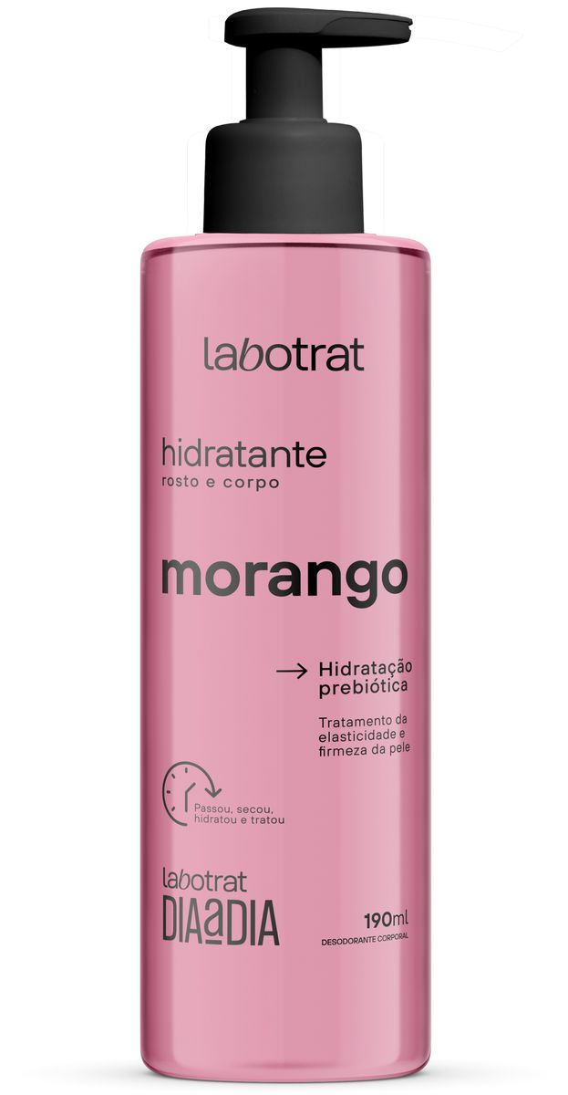 HIDRATANTE ROSTO E CORPO MORANGO DIA A DIA LABOTRAT 190ML