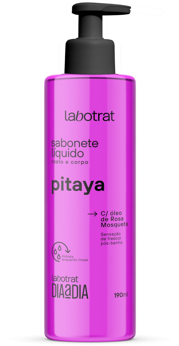 SABONETE LÍQUIDO ROSTO E CORPO PITAYA DIA A DIA LABOTRAT 190ML