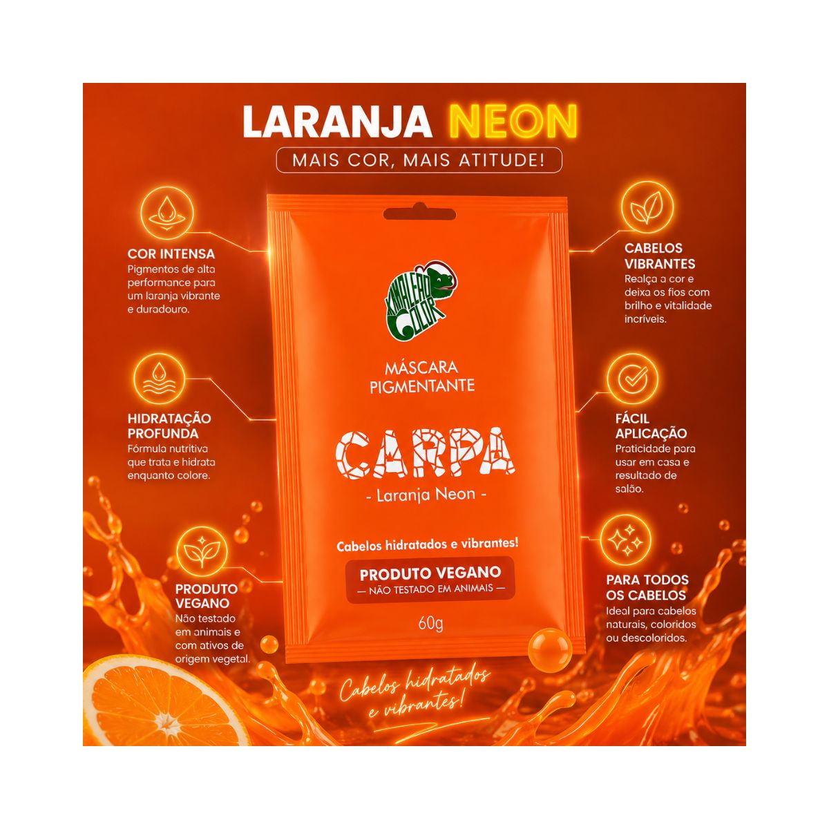 MÁSCARA PIGMENTANTE CARPA KAMALEÃO 60G