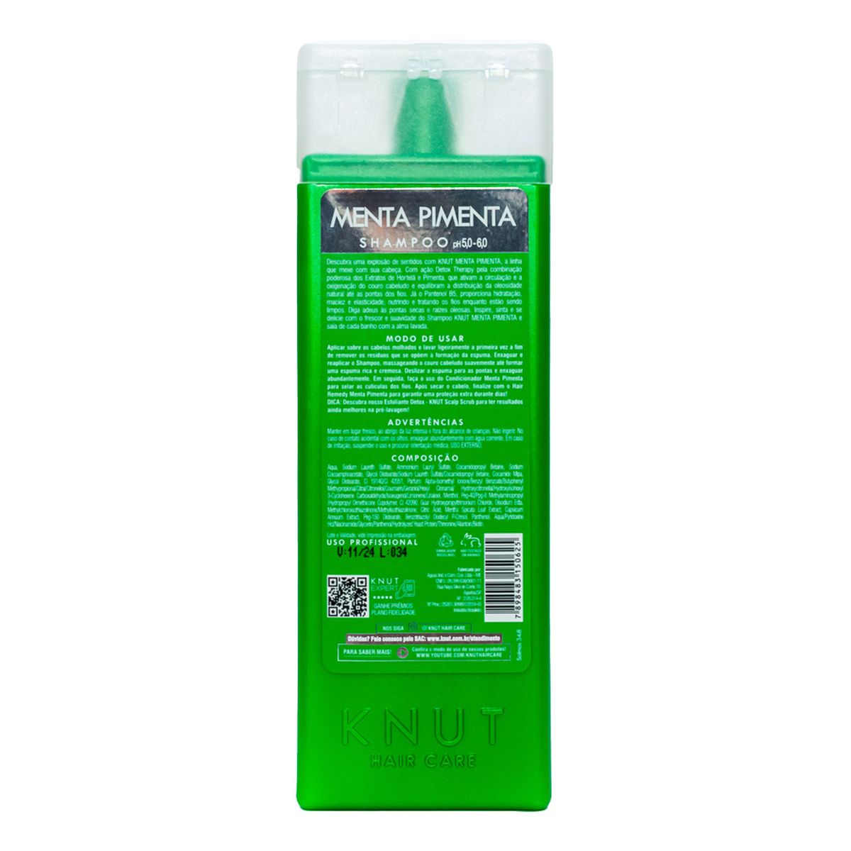 SHAMPOO MENTA E PIMENTA KNUT 250ML