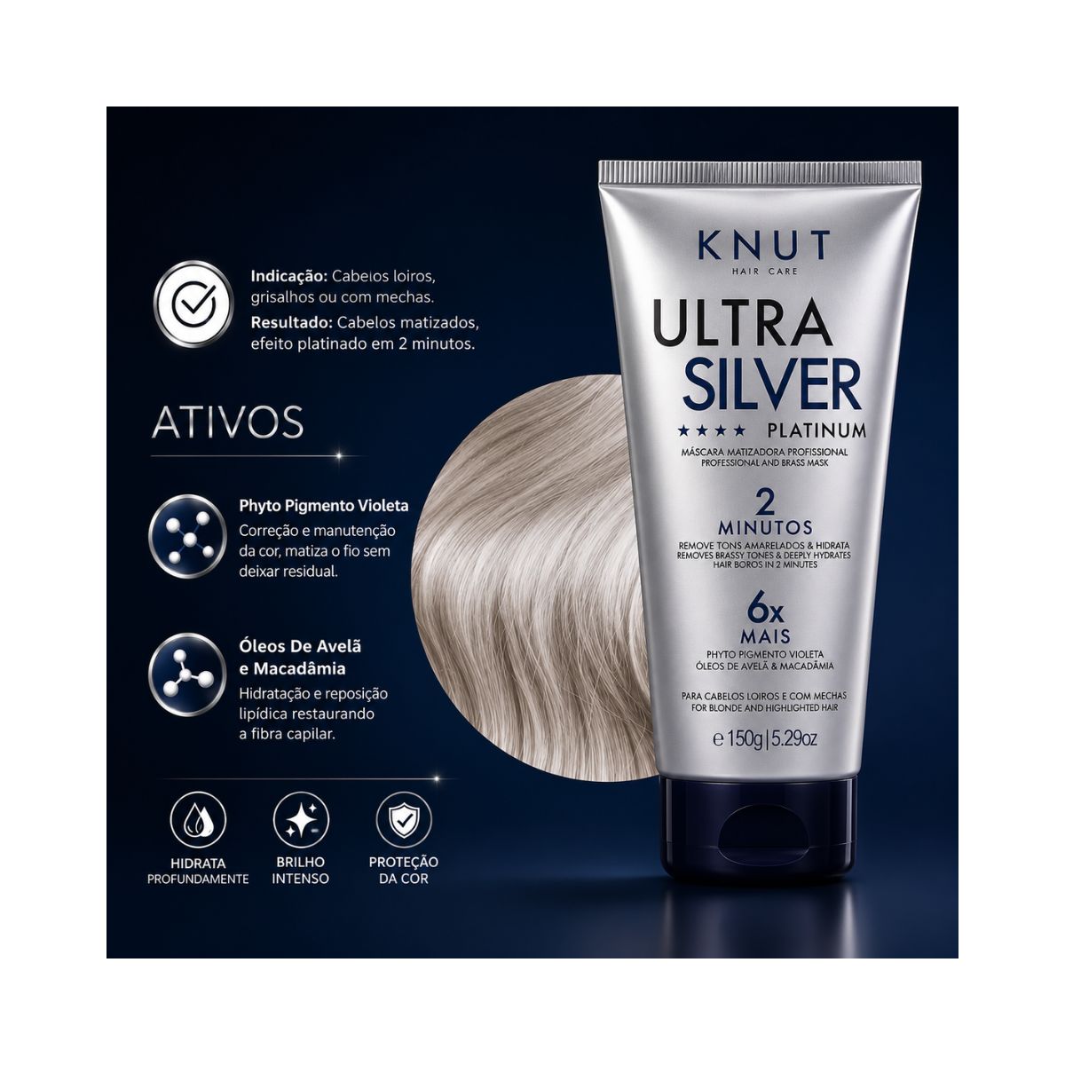MÁSCARA ULTRA SILVER PLATINUM KNUT 150G