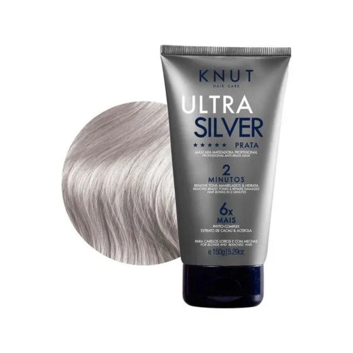 MÁSCARA ULTRA SILVER PRATA KNUT 150G