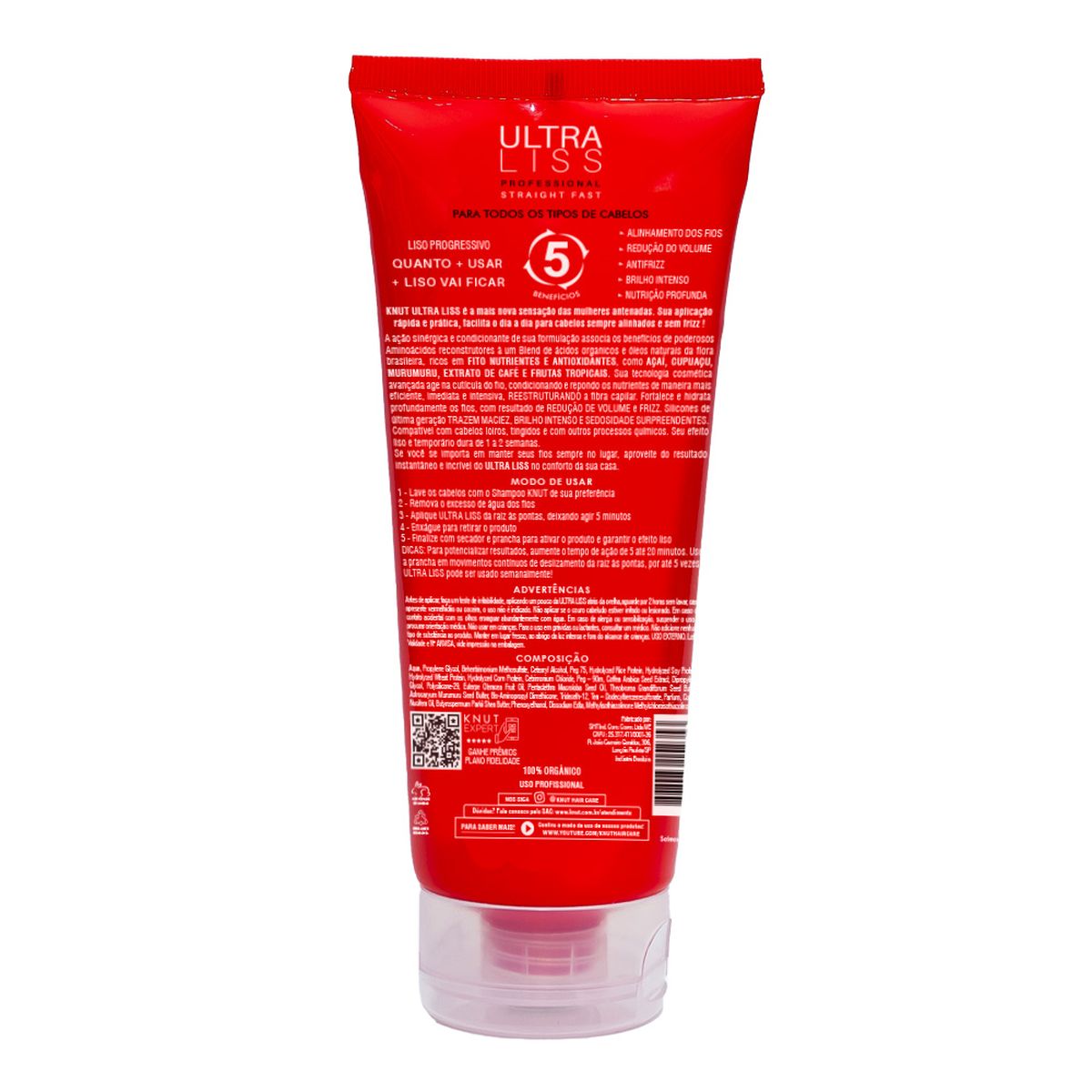 CREME ULTRA LISS LISO INTENSO KNUT 200ML