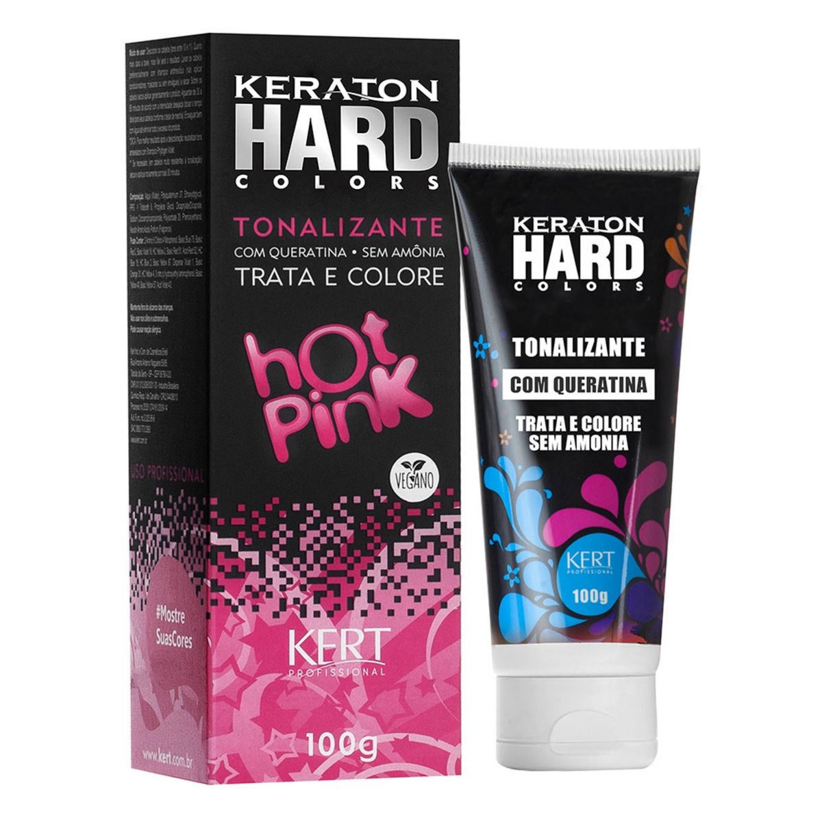TONALIZANTE KERATON HARD COLORS HOT PINK KERT 100G