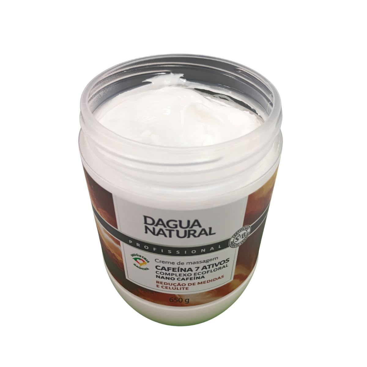 CREME DE MASSAGEM CAFEÍNA 7 ATIVOS D'AGUA NATURAL 650G