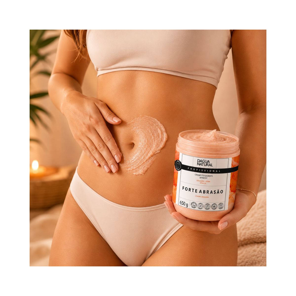 CREME ESFOLIANTE APRICOT FORTE ABRASÃO DÁGUA NATURAL 650G