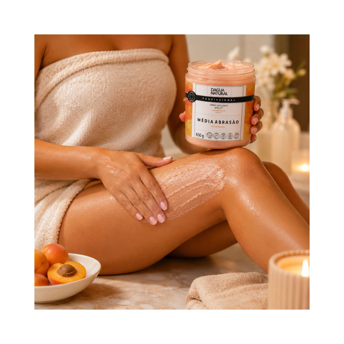 CREME ESFOLIANTE APRICOT MÉDIO ABRASÃO DÁGUA NATURAL 650G