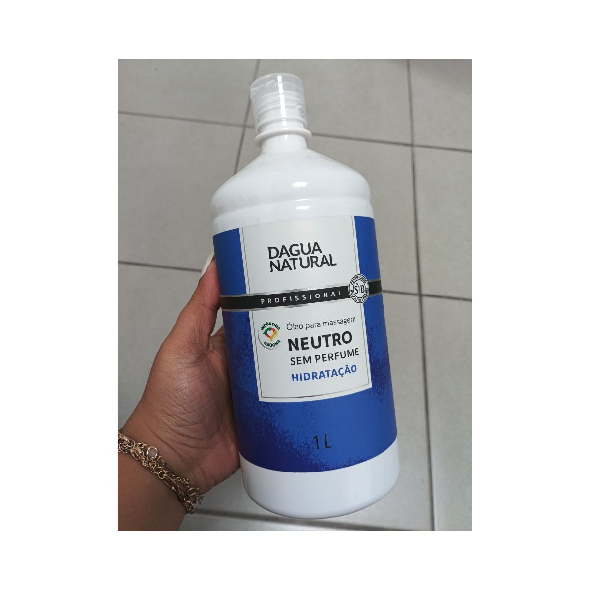 ÓLEO DE MASSAGEM NEUTRO DÁGUA NATURAL 1L