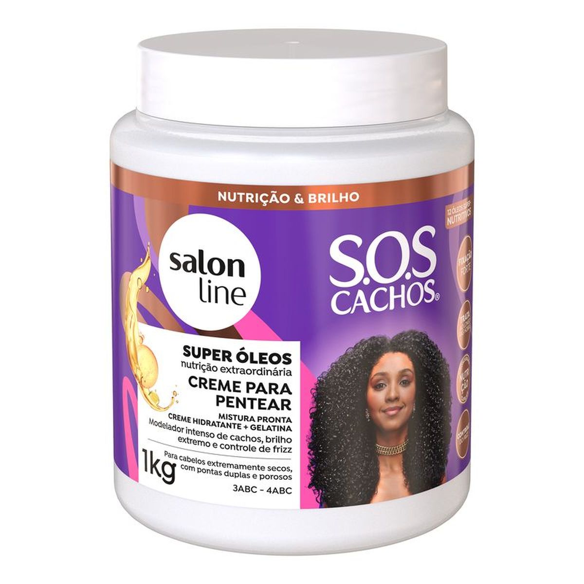 CREME DE PENTEAR SOS SUPER ÓLEOS SALON LINE 1K