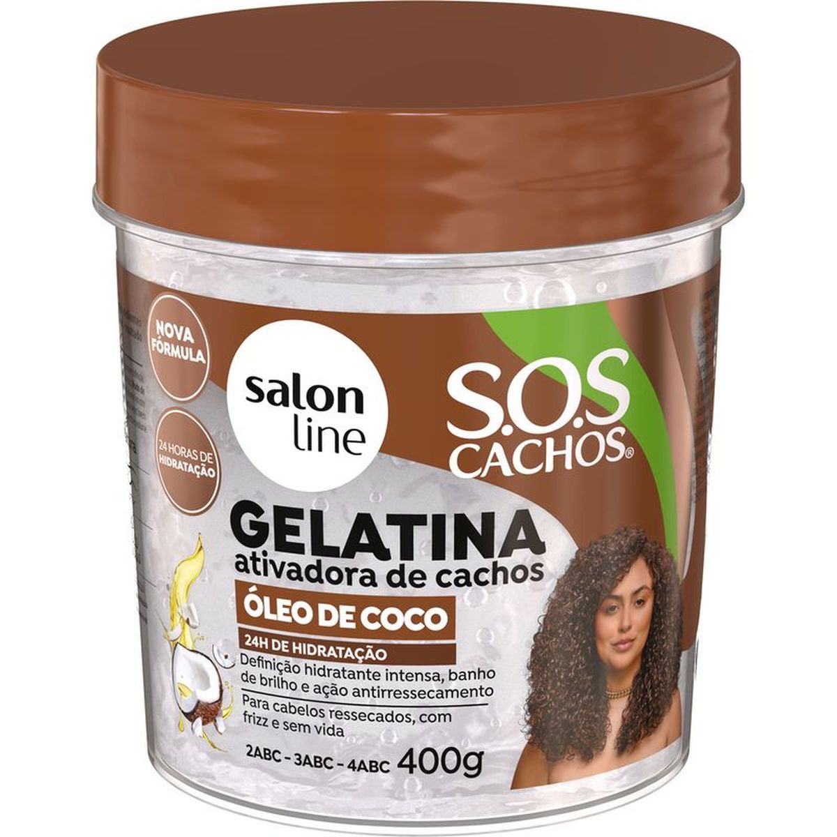 GELATINA SOS ÓLEO DE COCO SALON LINE 400G