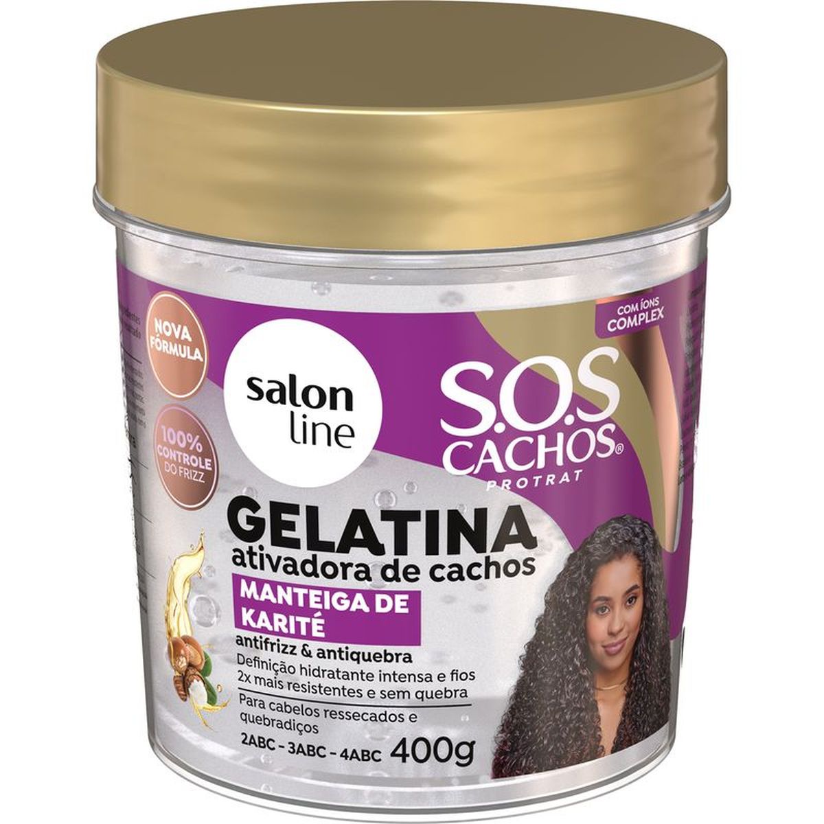 GELATINA SOS MANTEIGA DE KARITÉ SALON LINE 400G | Diva Cosméticos