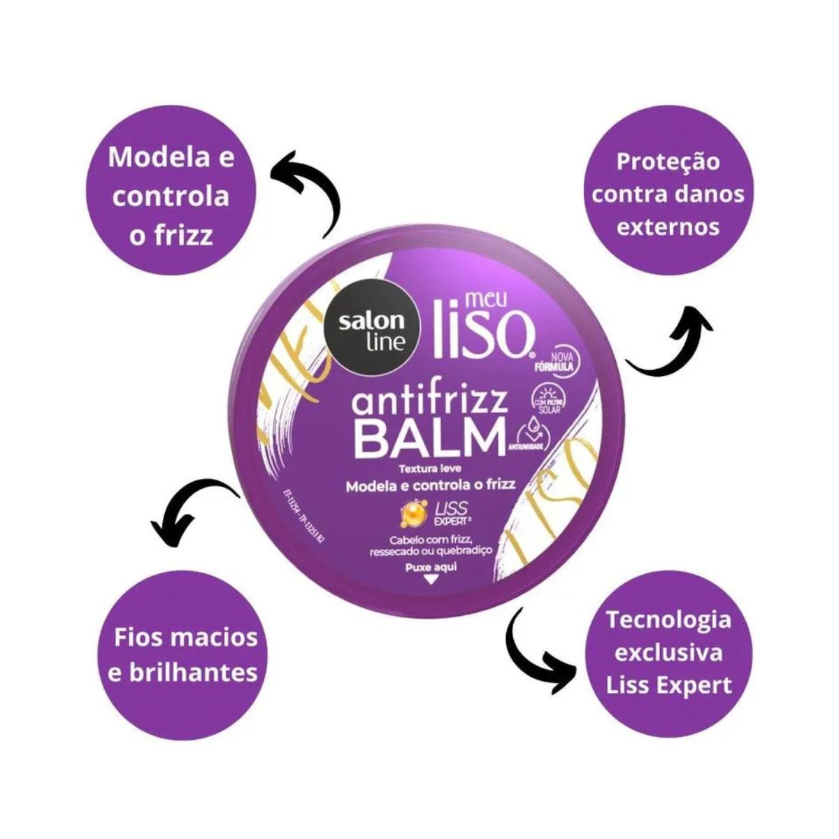 BALM MEU LISO ANTIFRIZZ SALON LINE 50G