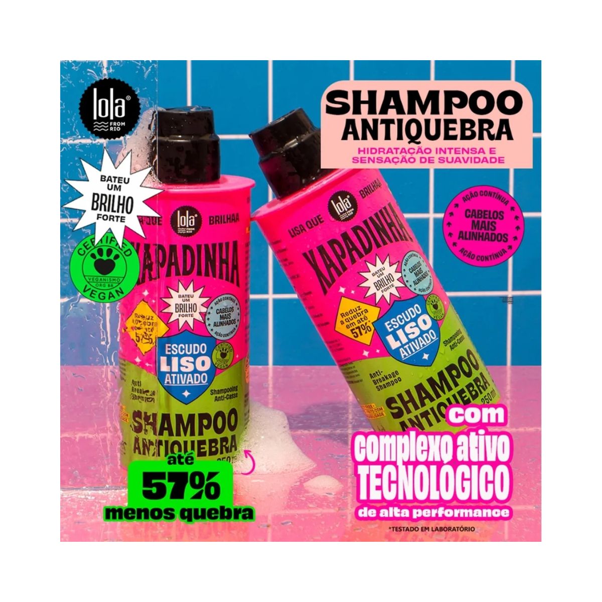 SHAMPOO XAPADINHA ANTIQUEBRA LOLA COSMETICS 250ML