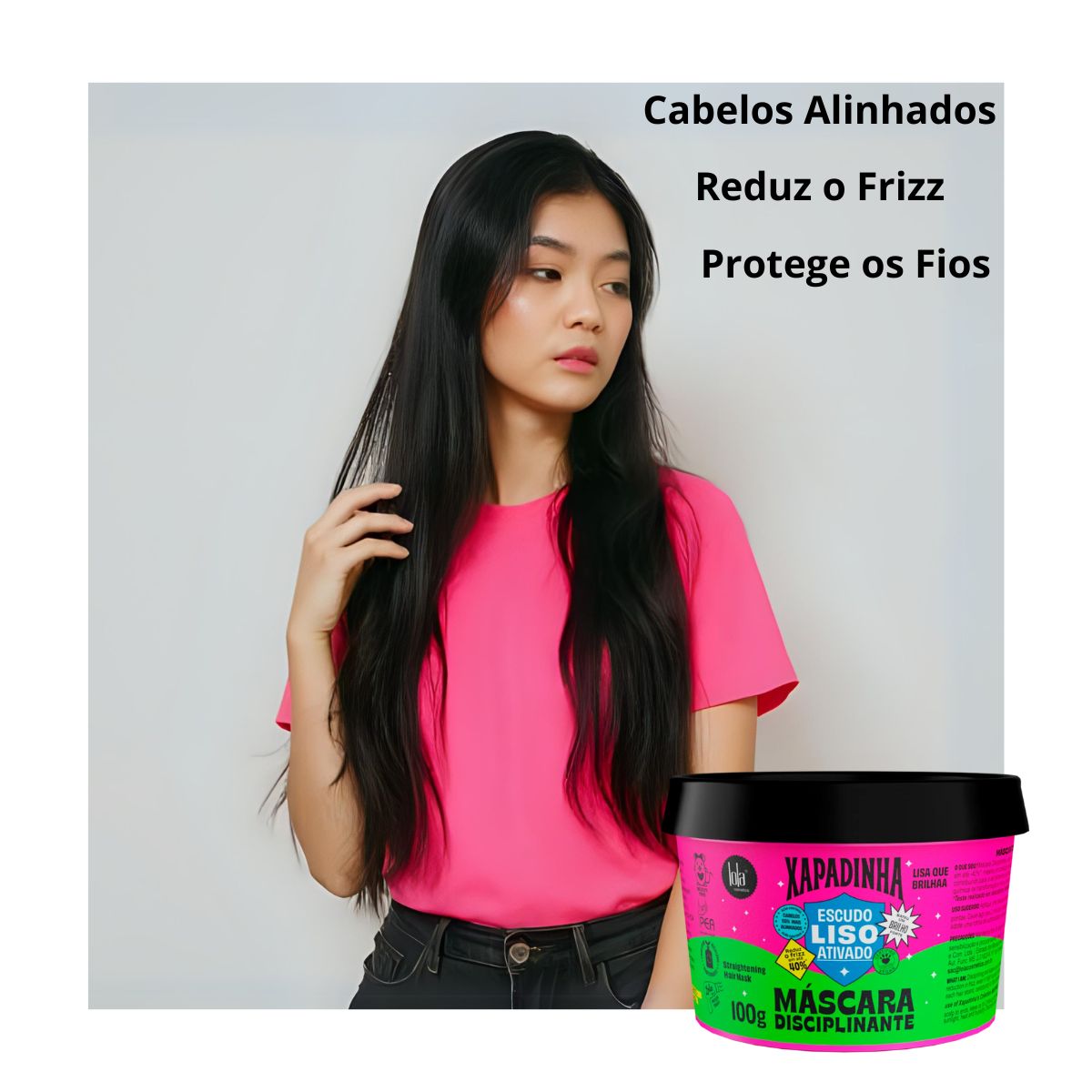 MÁSCARA XAPADINHA DISCIPLINANTE LOLA COSMETICS 100G