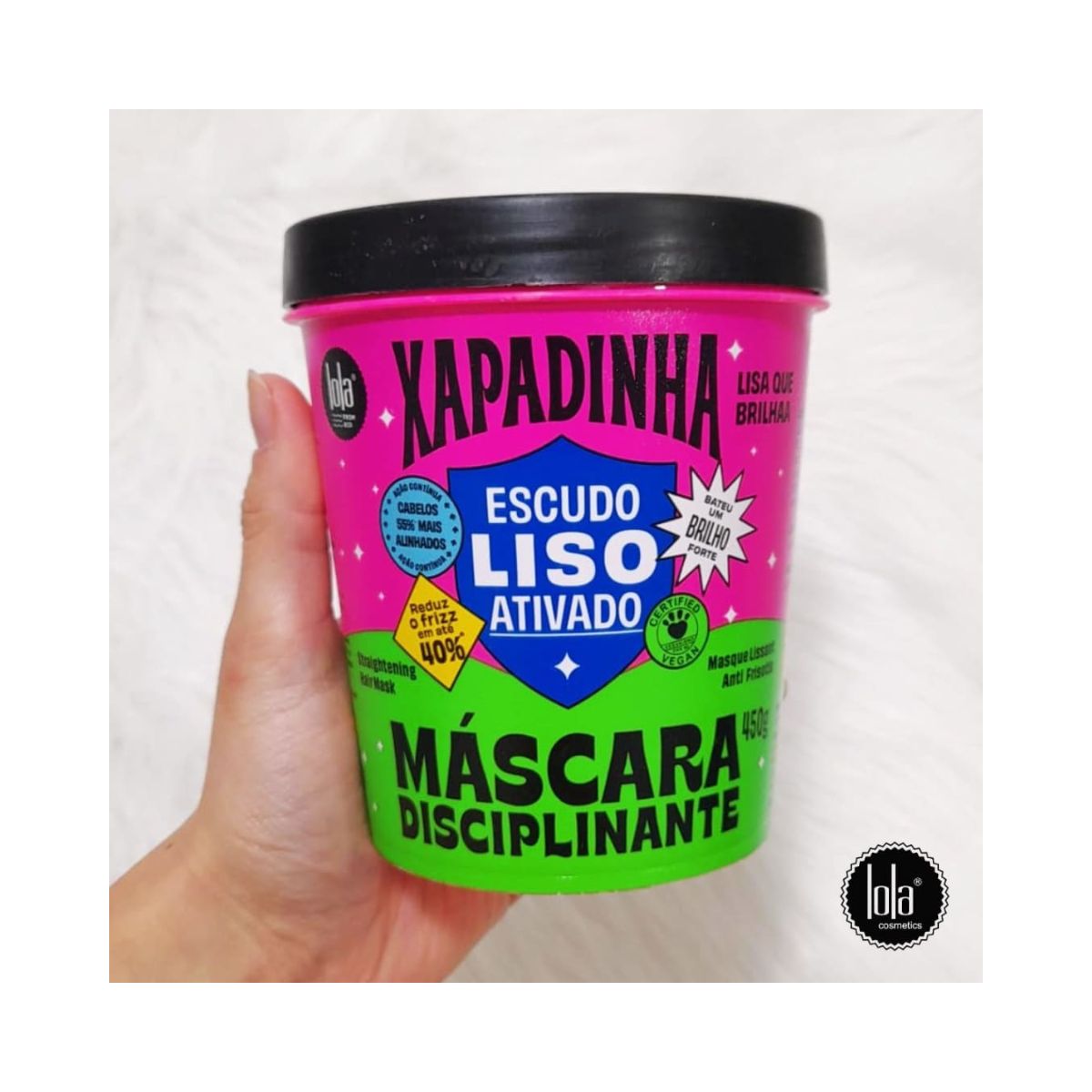 MÁSCARA XAPADINHA DISCIPLINANTE LOLA COSMETICS 450G