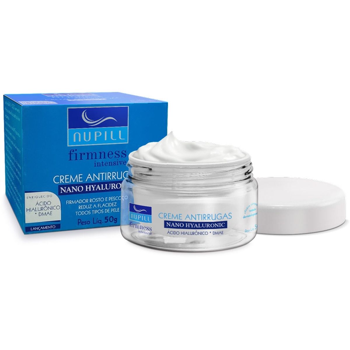 CREME ANTIRUGAS NANO HYALURONIC + DEMAE NUPILL 50G