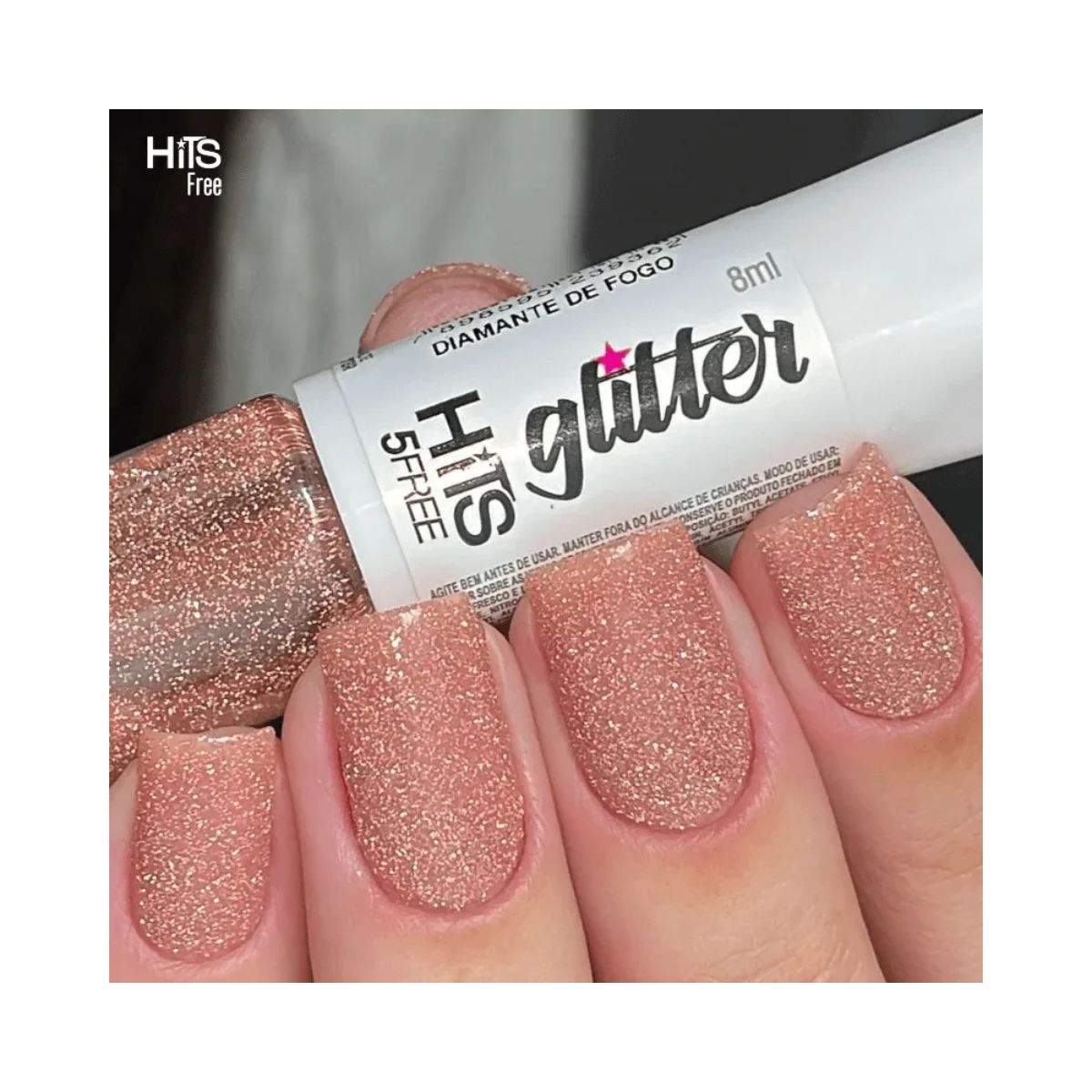 ESMALTE GLITTER DIAMANTE FOGO HITS