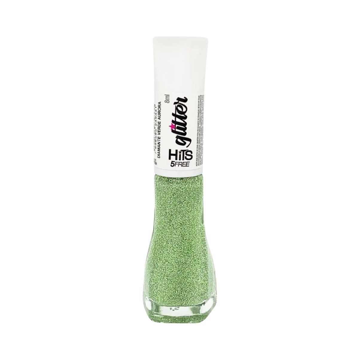 ESMALTE GLITTER DIAMANTE VERDE AURORA HITS