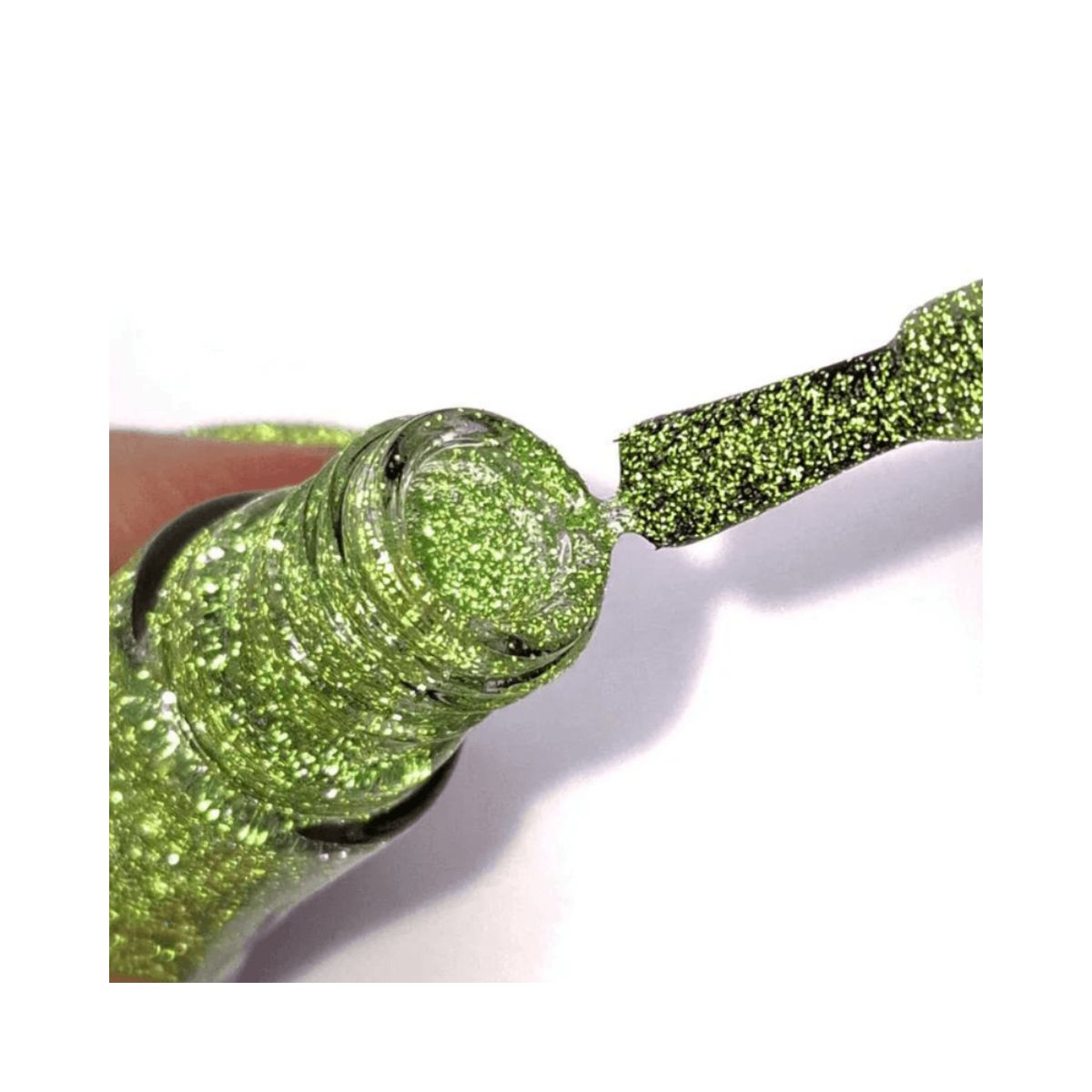 ESMALTE GLITTER DIAMANTE VERDE AURORA HITS