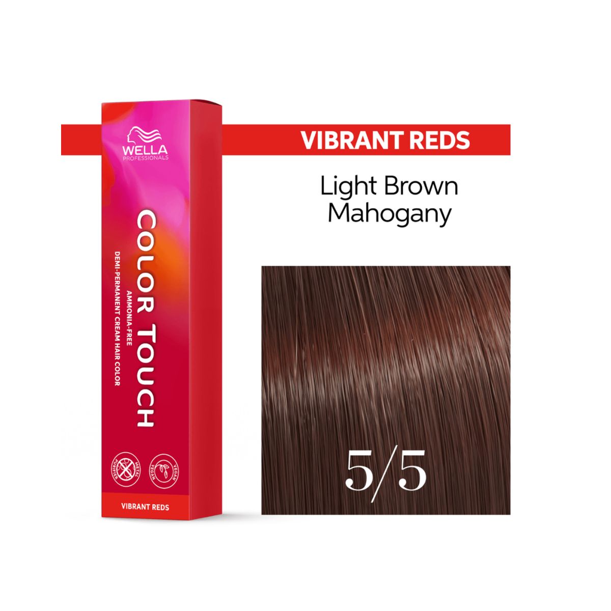 TONALIZANTE COLOR TOUCH 5.5 CASTANHO CLARO ACAJU WELLA PROFISSIONALS 60G