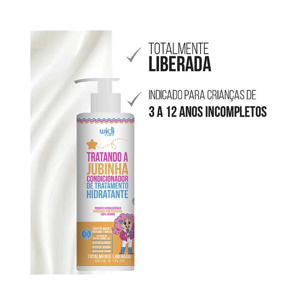 CONDICIONADOR DE TRATAMENTO JUBINHA HIDRATANTE WIDI CARE 300ML