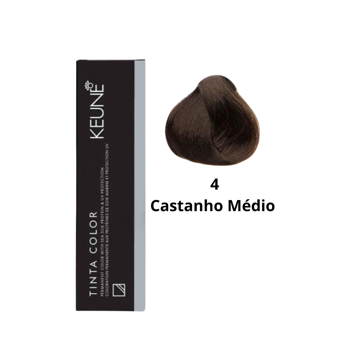 KIT 2 TINTAS KEUNE COLOR 4 60ML + 2 OX CREAM DEV 20 VOL 6% 60ML