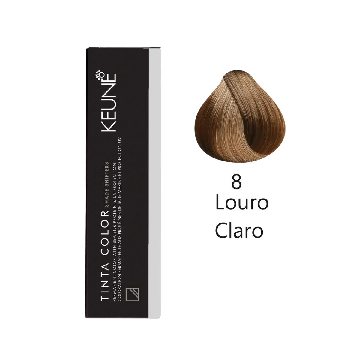 KIT 2 TINTAS KEUNE COLOR 8 60ML + 2 OX CREAM DEV 20 VOL 6% 60ML
