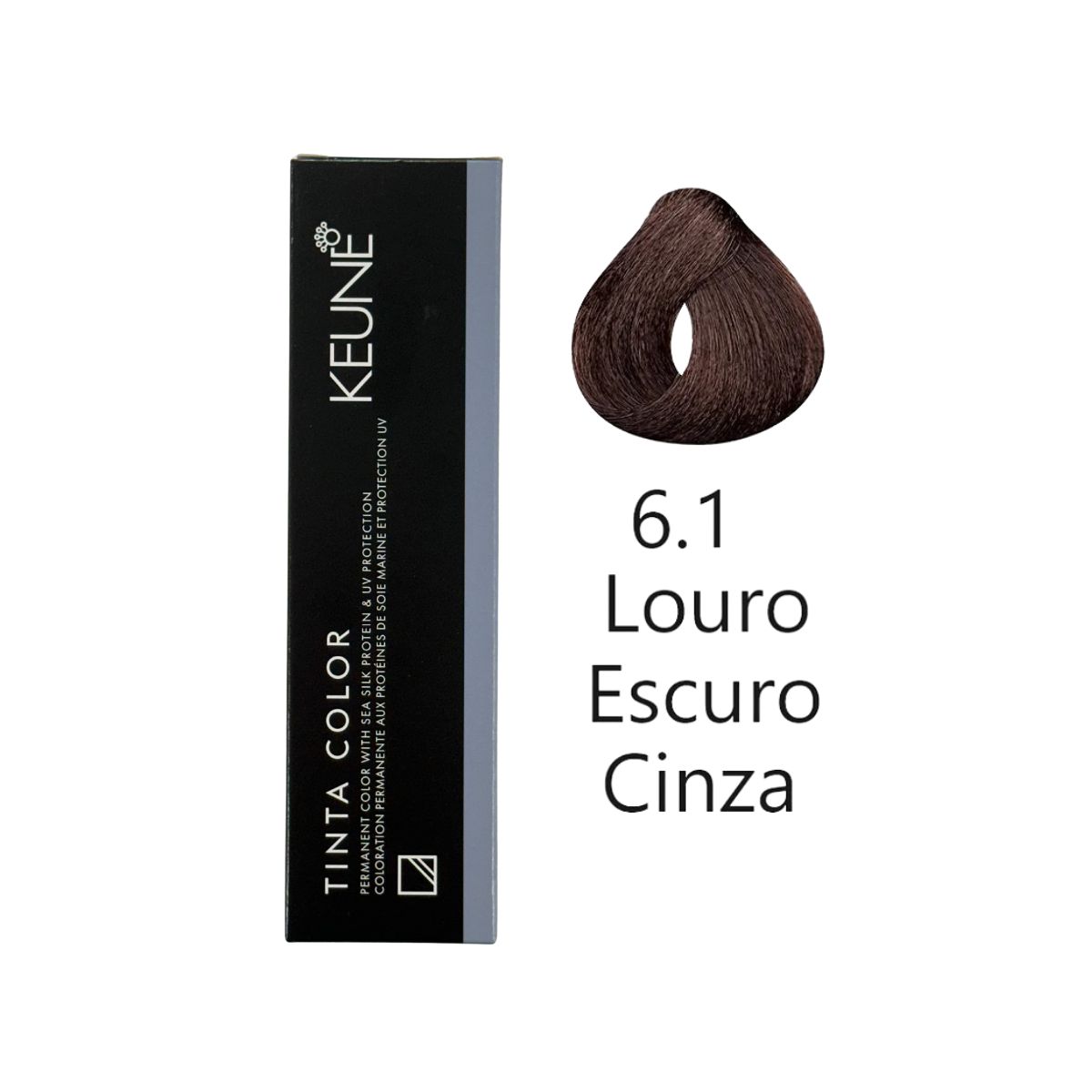 KIT 2 TINTAS KEUNE COLOR 6.1 60ML + 2 OX CREAM DEV 20 VOL 6% 60ML