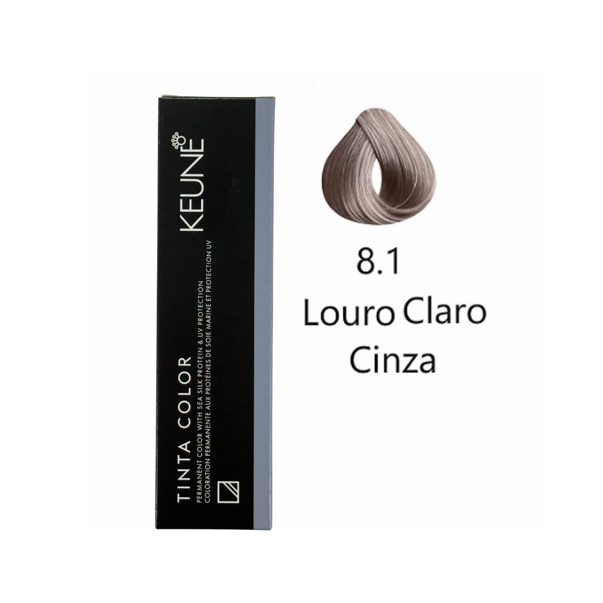 KIT 2 TINTAS KEUNE COLOR 8.1 60ML + 2 OX CREAM DEV 20 VOL 6% 60ML