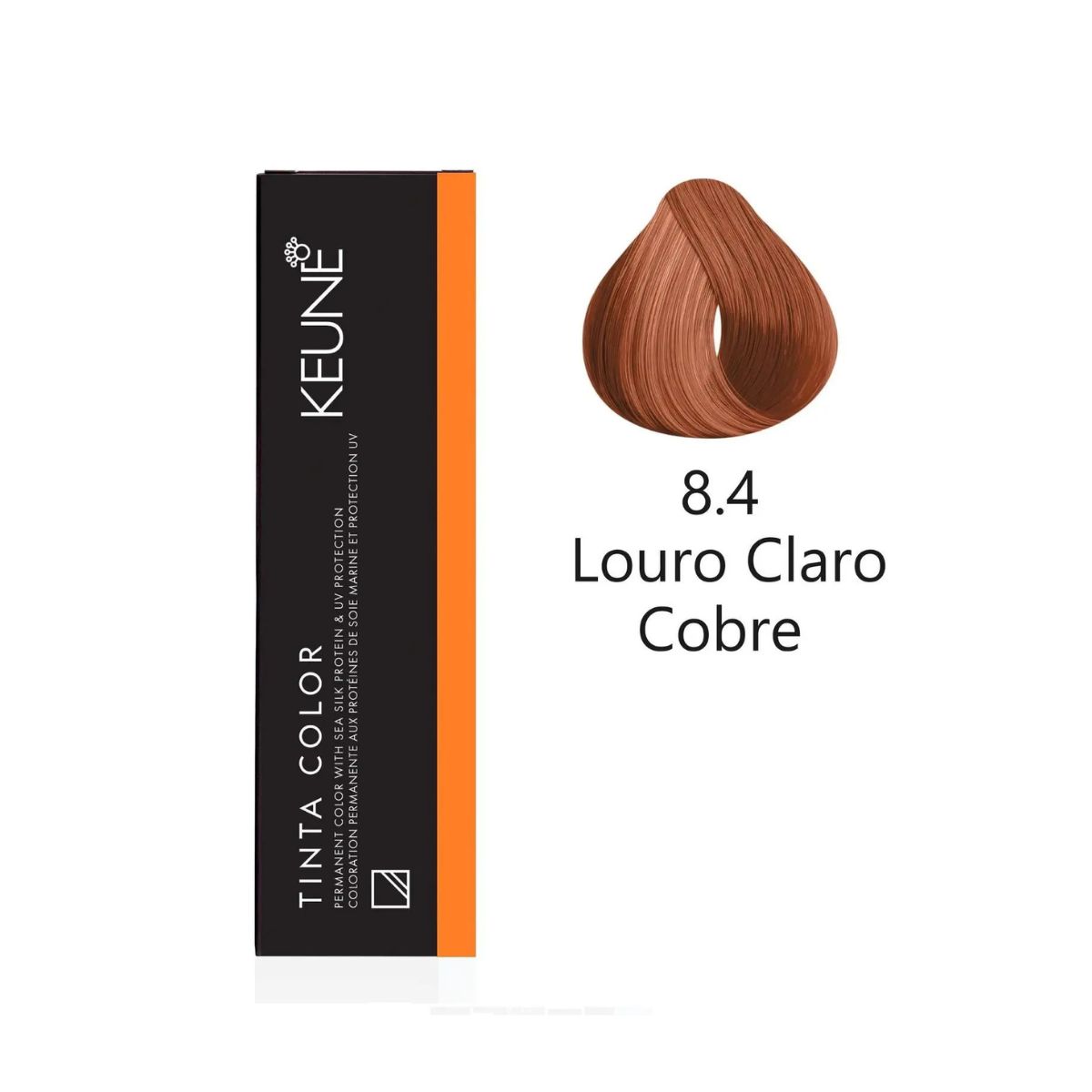 KIT 2 TINTAS KEUNE COLOR 8.4 60ML + 2 OX CREAM DEV 20 VOL 6% 60ML