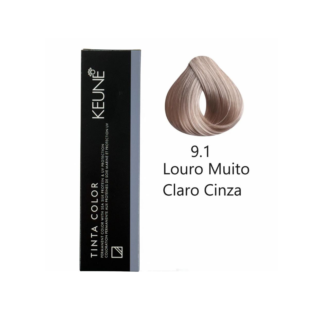 KIT 2 TINTAS KEUNE COLOR 9.1 60ML + 2 OX CREAM DEV 20 VOL 6% 60ML