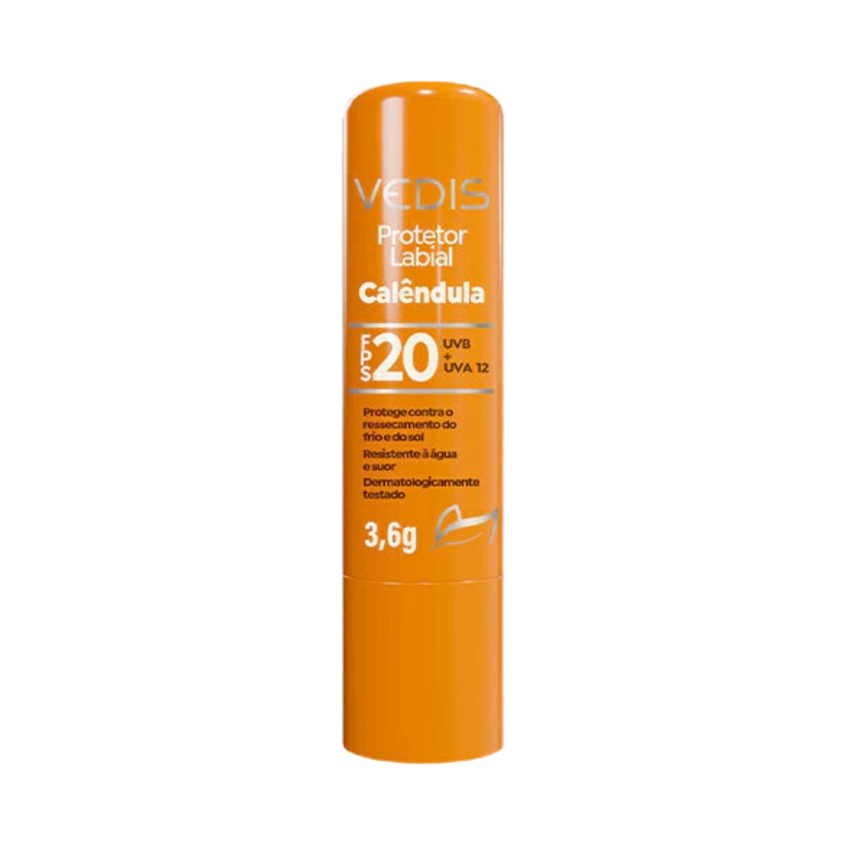 PROTETOR LABIAL FPS 20 CALÊNDULA RESISTENTE A ÁGUA VEDIS 3,6G