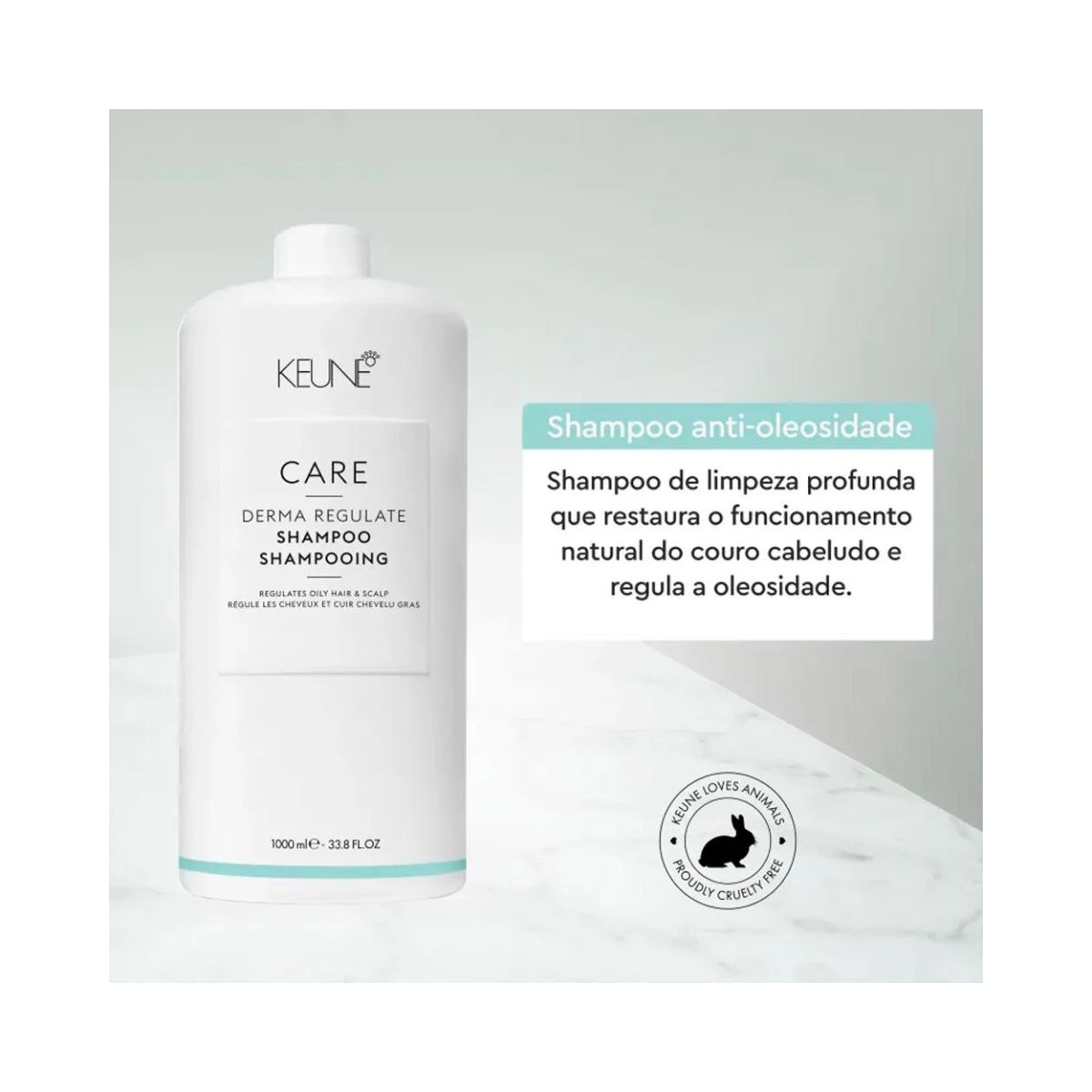 KIT KEUNE SHAMPOO DERMA REGULATE 1000ML + VALVULA PUMP