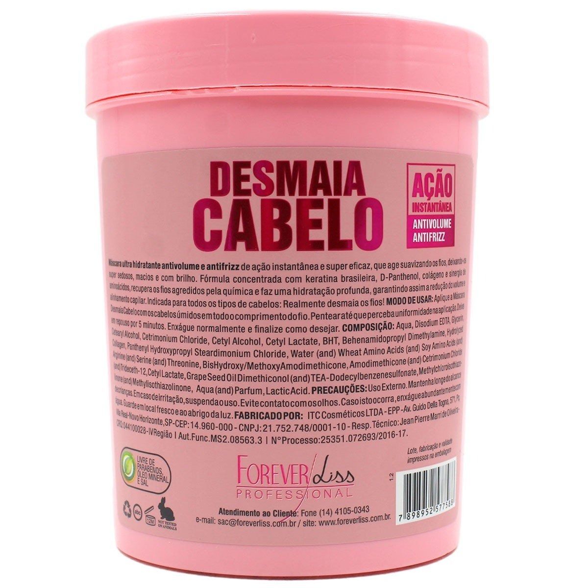 MÁSCARA ULTRA HIDRATANTE DESMAIA CABELO FOREVER LISS 350G