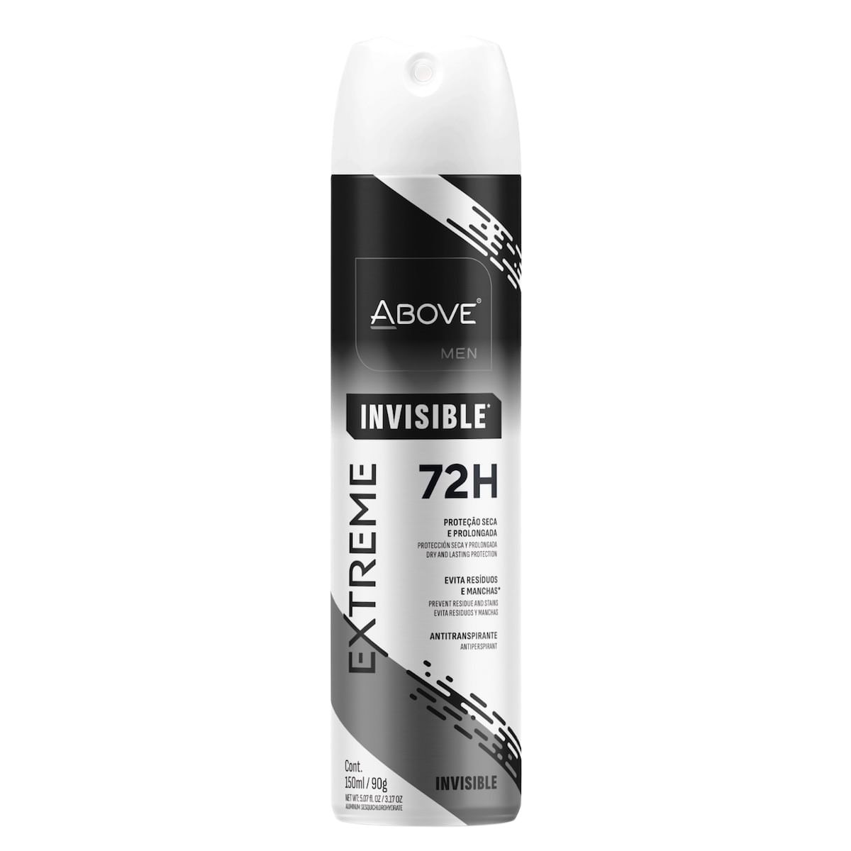 DESODORANTE AEROSOL ABOVE EXTREME INVISIBLE MASCULINO 150ML