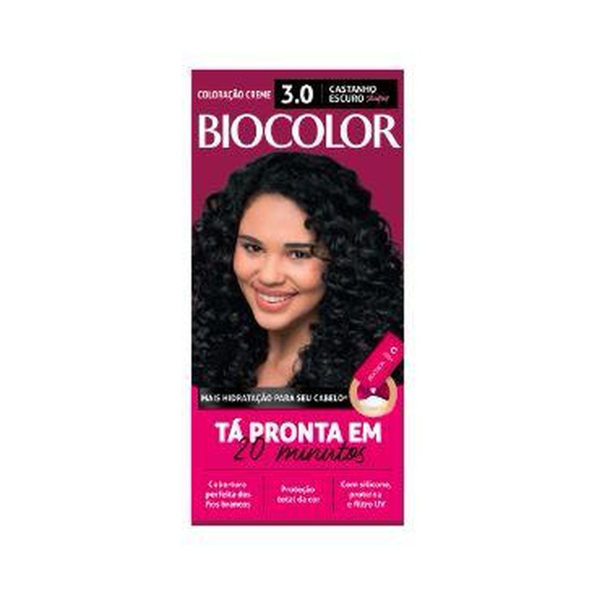 TINTA  DE CABELO BIOCOLOR 3.0 CASTANHO ESCURO