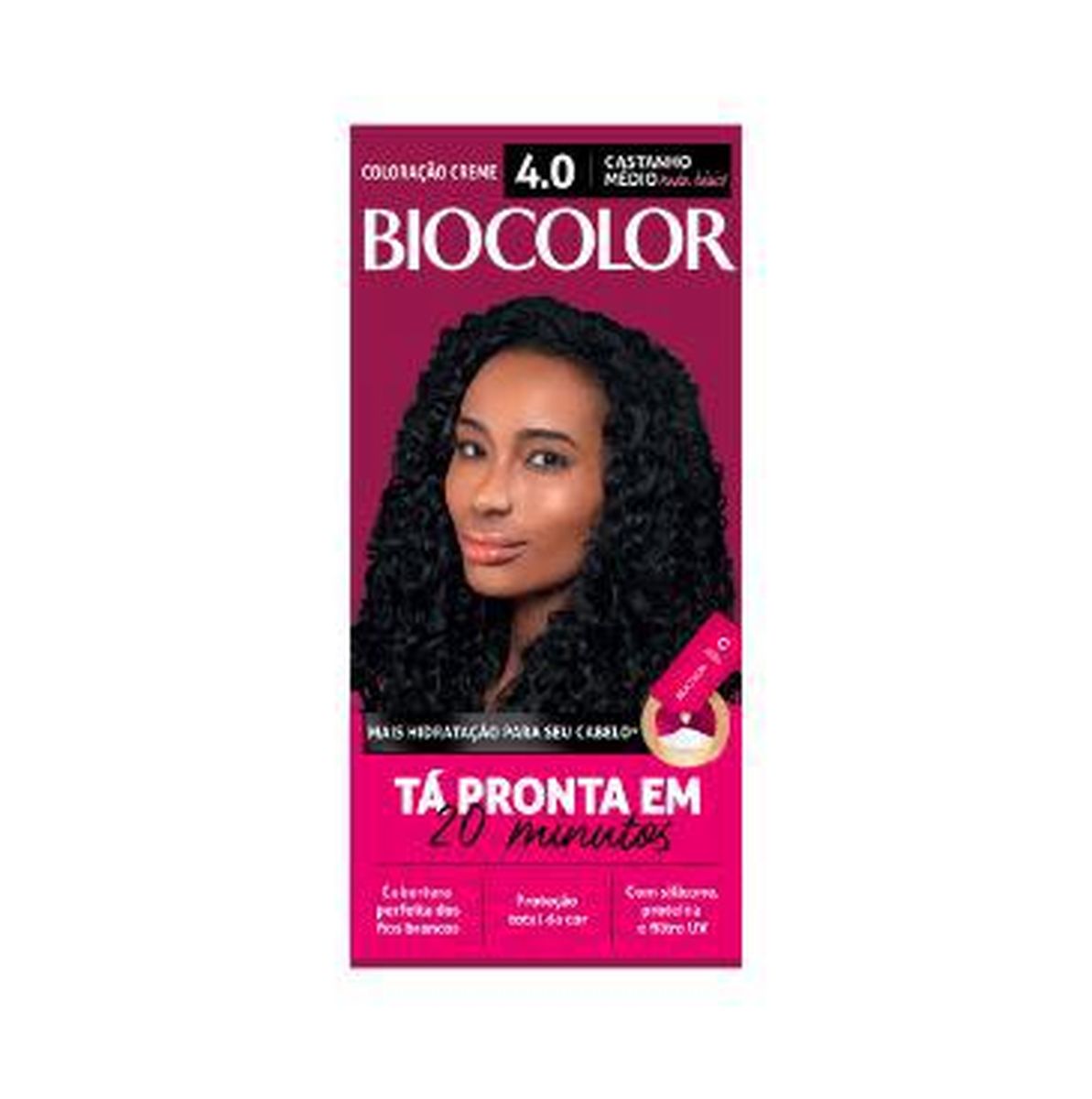 TINTA DE CABELO BIOCOLOR 4.0 CASTANHO MEDIO