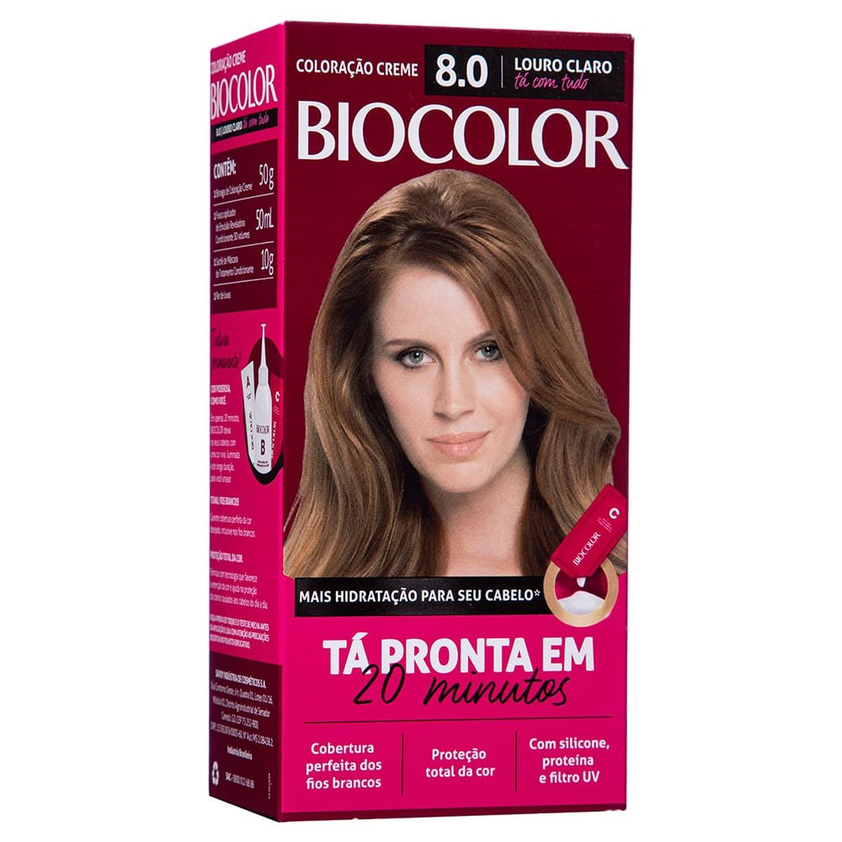 TINTA  DE CABELO BIOCOLOR 8.0 LOURO CLARO