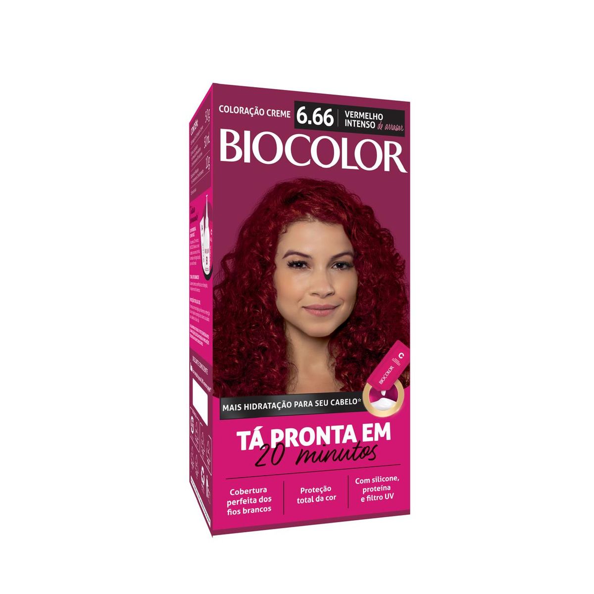 TINTA DE CABELO BIOCOLOR 6.66 VERMELHO INTENSO