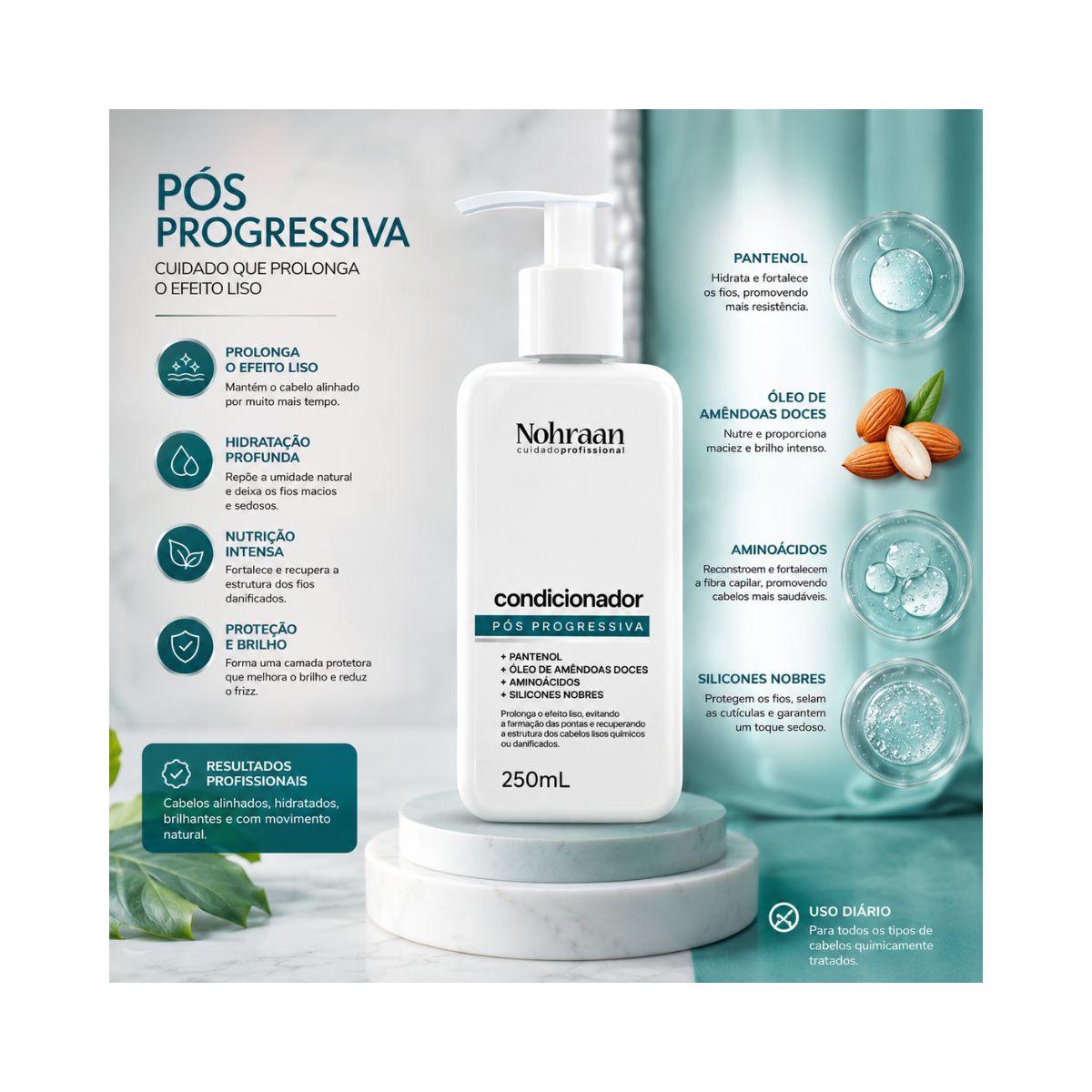 CONDICIONADOR PÓS PROGRESSIVA NOHRAAN 250ML
