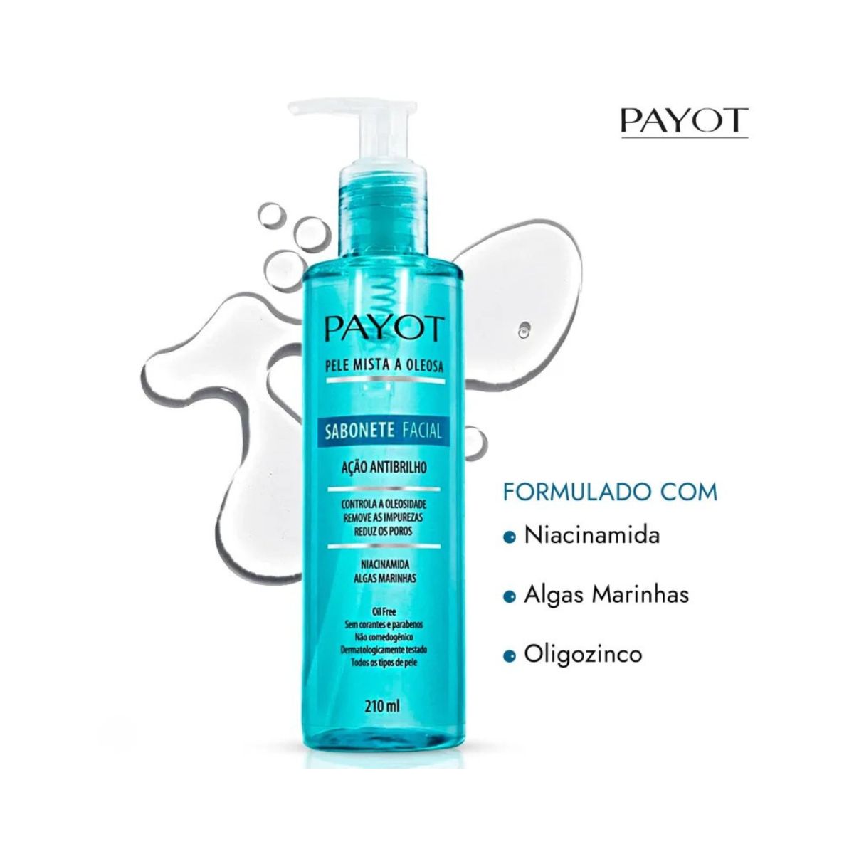 SABONETE FACIAL PELE MISTA OLEOSA PAYOT 210ML