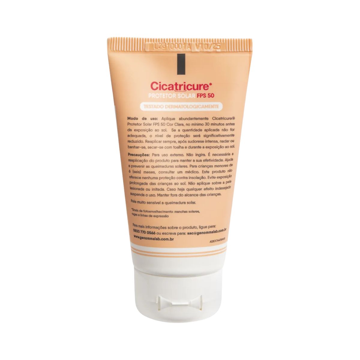 PROTETOR SOLAR FACIAL COM CLARA CICATRICURE 40G